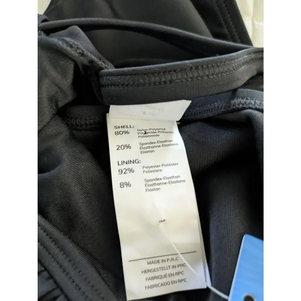 Cupshe black Alluring One-Piece Swimsuit with Lace-Up Back Detail - Picture 9 of 9